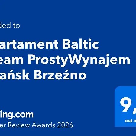 Appartement Baltic Dream Prostywynajem Brzezno *